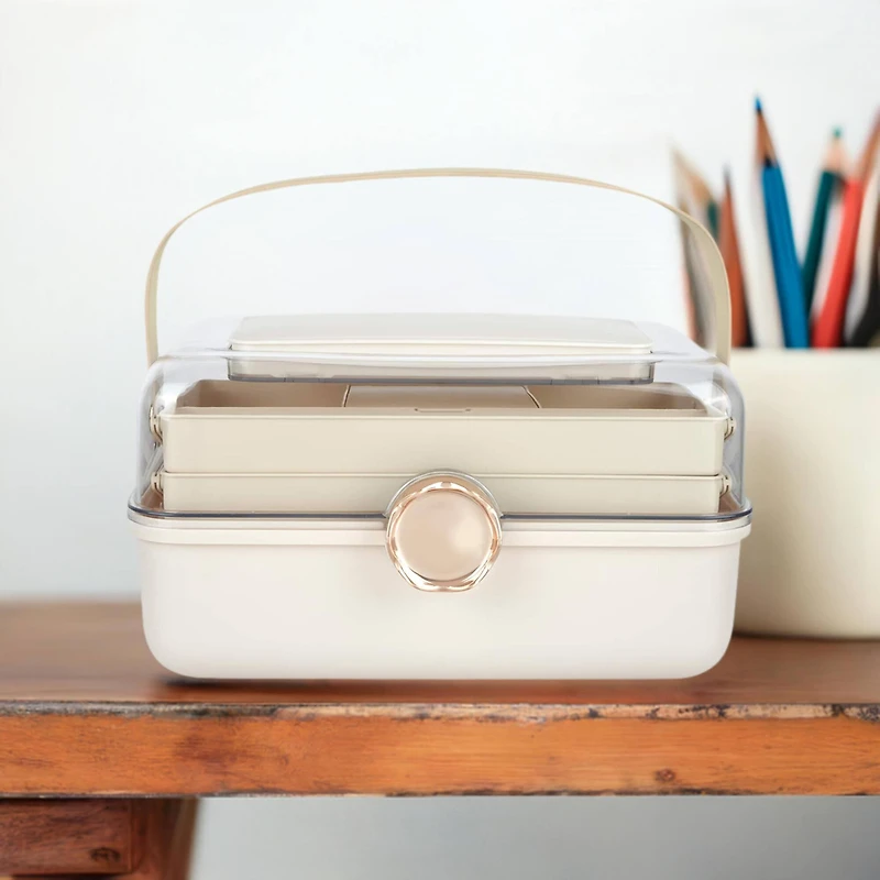 Taupe Storage Box by Artist's Loft