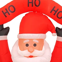 First Traditions™ 7ft. Red Inflatable Blow Up Santa with 3 Warm White UL LED Lights