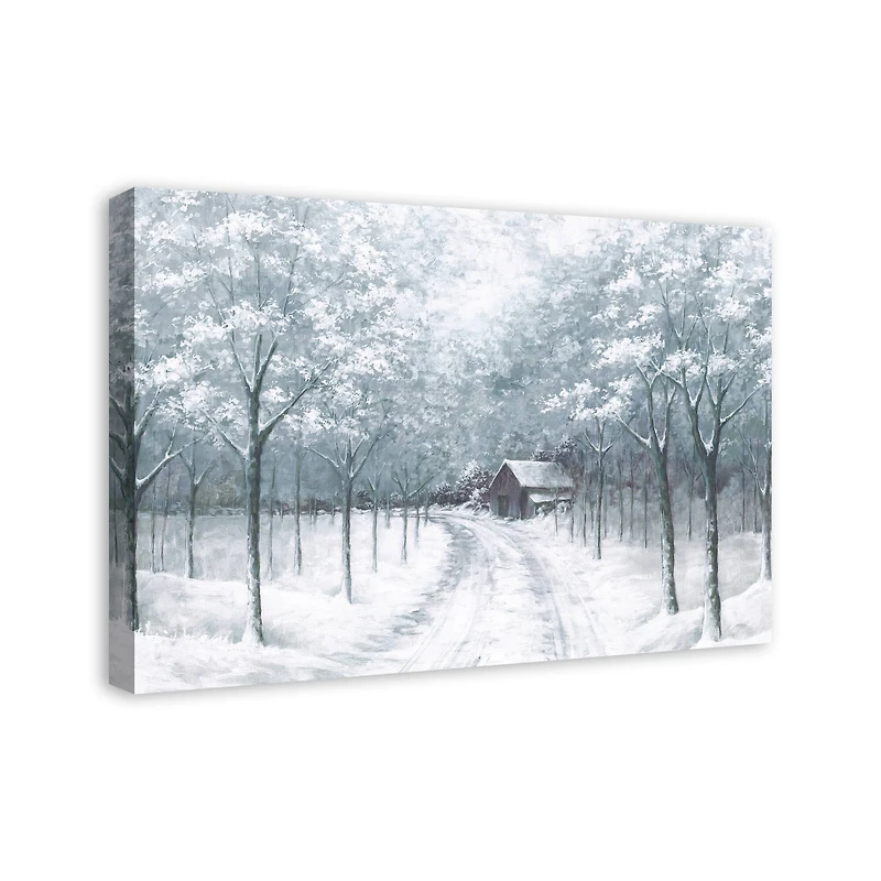 Winter Forest Path II Canvas Wall Art