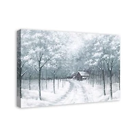 Winter Forest Path II Canvas Wall Art