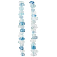 12 Pack: Aqua Mix Quartz Chip Beads, 15mm by Bead Landing™