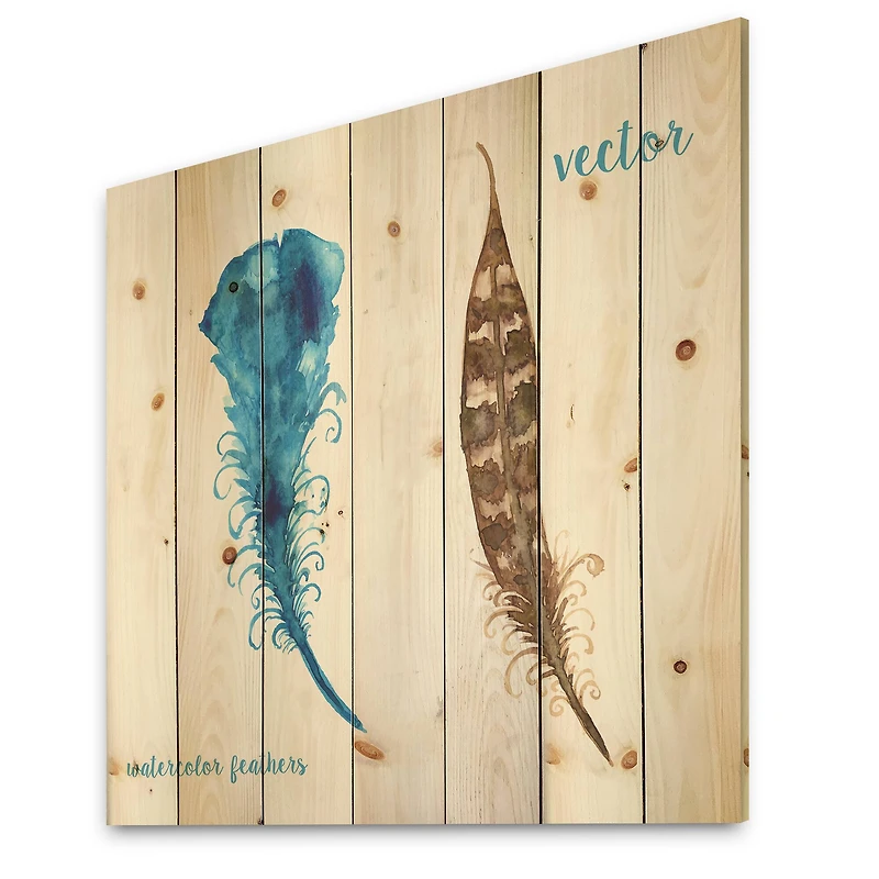 Designart - Ethnic Boho Feathers