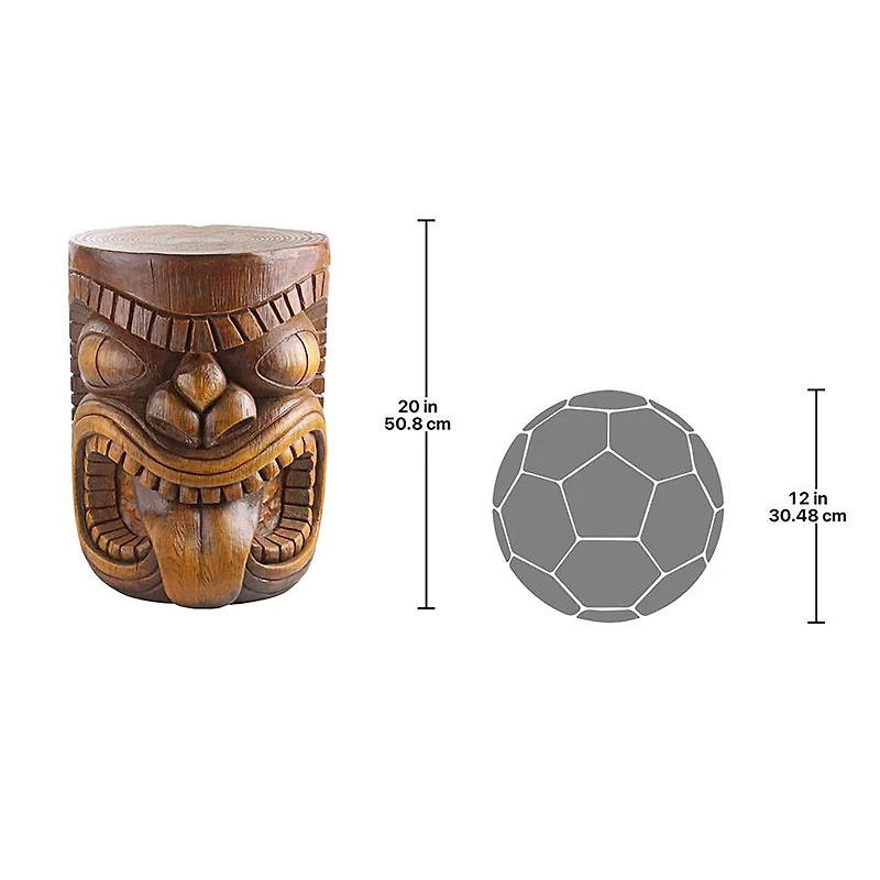 Design Toscano 20.5" The Lono Grand Tiki Sculptural Table