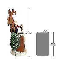 Design Toscano 9.5" Santa's Christmas Sleigh Ride Die-Cast Iron Mechanical Coin Bank