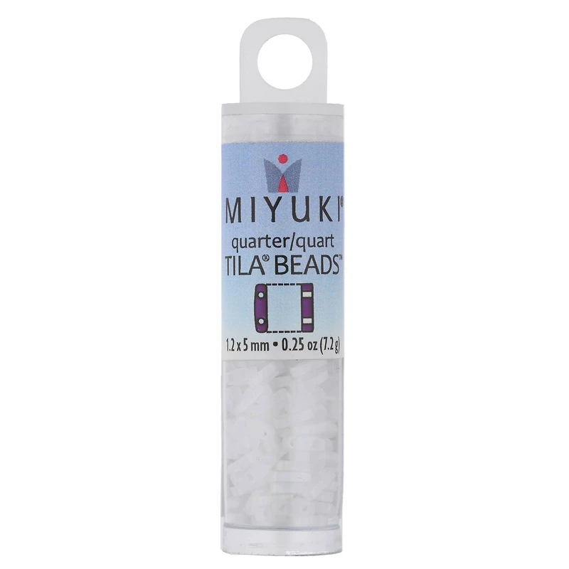Miyuki® 1.2mm Glass Quarter Tila Beads