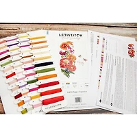 LetiStitch Poppy Counted Cross Stitch Kit