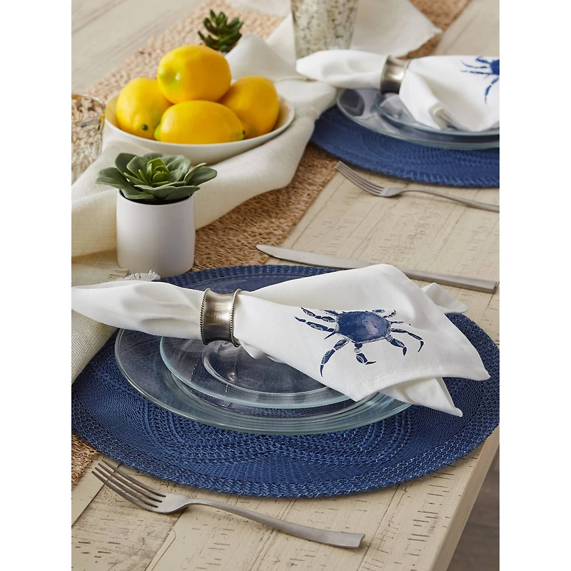 DII® Blue Crab Cloth Dinner Napkins, 6ct.