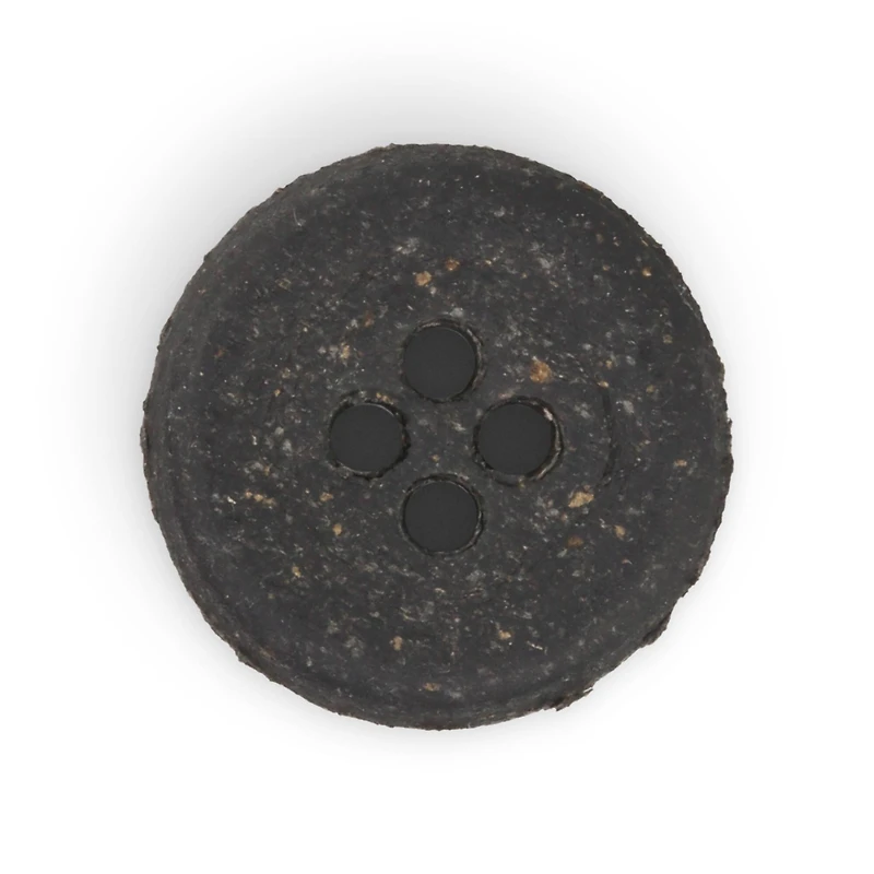 Dritz® 18mm Black Recycled Leather Round Button, 6ct.