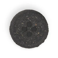 Dritz® 18mm Black Recycled Leather Round Button, 6ct.