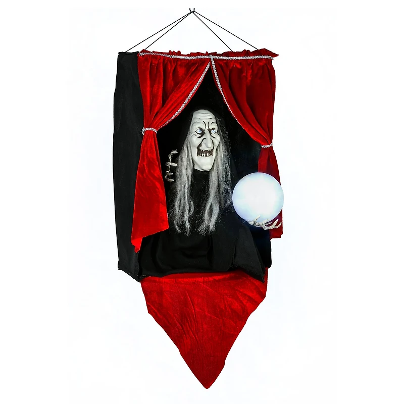 28" Halloween Sound Activated Animated Fortune Teller