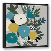 Simple Bouquet 24" x 24" Black Floating Framed Canvas