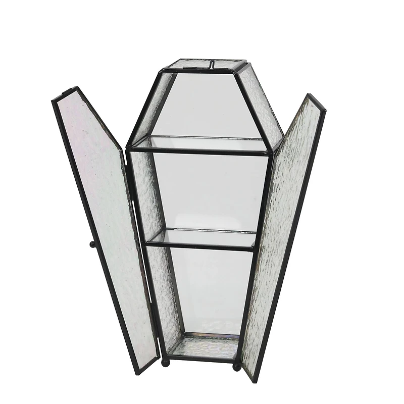 10" Iridescent Coffin Glass Shelf by Ashland®