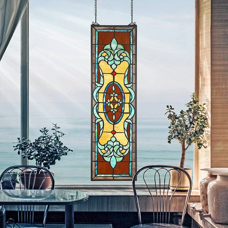 Design Toscano Gladstone Tiffany-Style Stained Glass Window