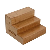 Honey Can Do Adjustable 3-Tier Bamboo Spice Rack Organizer