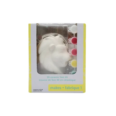 Create Your Own 3D Ceramic Lion Kit by Creatology™