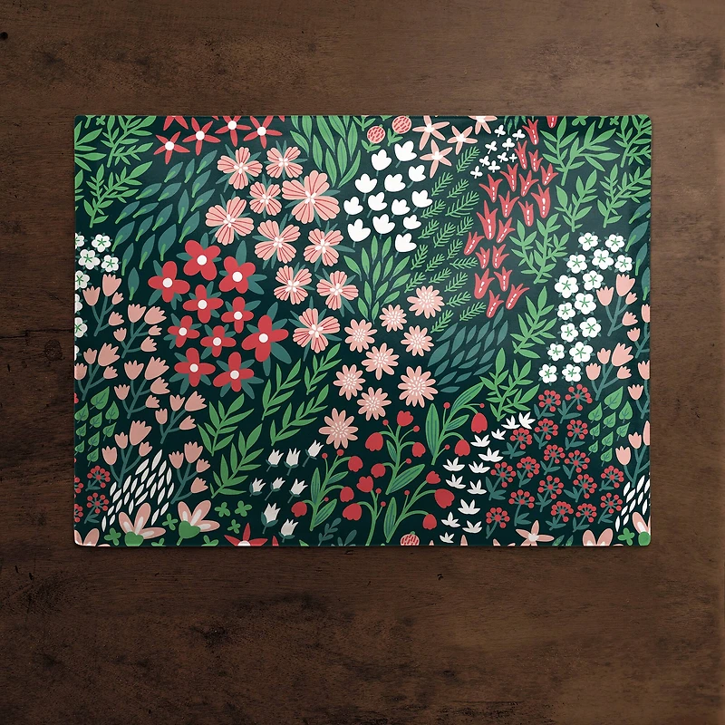 Floral Pattern 18" x 14" Cotton Twill Placemat