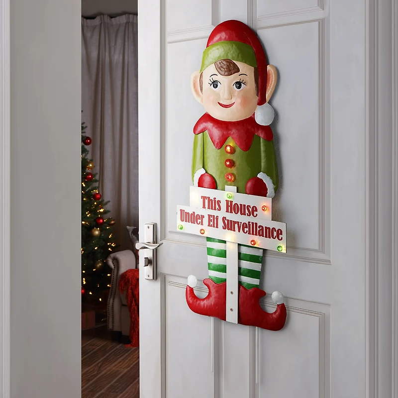 Mr. Christmas 38" Outdoor Metal Elf Sign