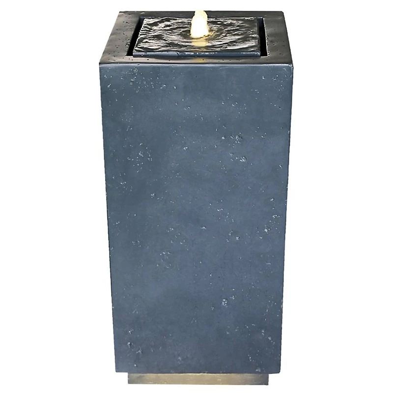 Design Toscano Modern Columnar Bubbling Garden Fountain