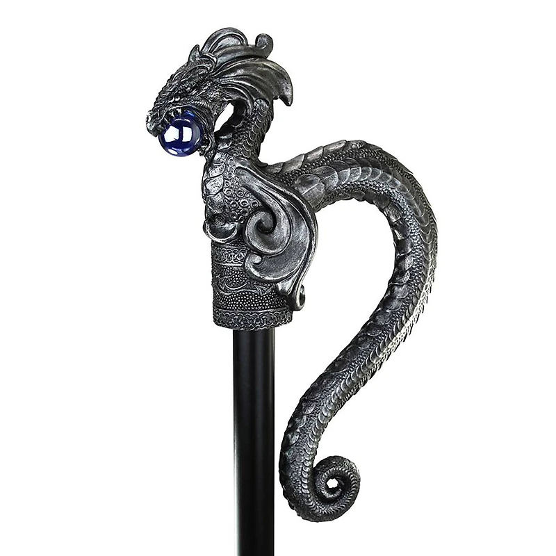 Design Toscano The Dragonsthorne Collection: Rampant Rogue Dragon Walking Stick