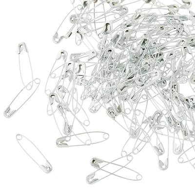 12 Packs: 200 ct. (2,400 total) 1.25" Rhodium Safety Pins by Bead Landing™