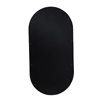 Black Metal Modern Wall Mirror, 14" x 5" x 28"