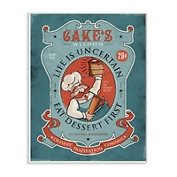 Stupell Industries Cake Wisdom Funny Wall Art