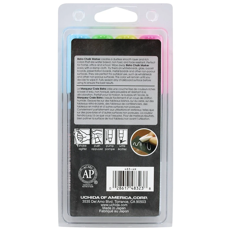 Marvy® Uchida Bistro Neon Chisel Tip Chalk Marker Set
