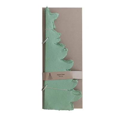 Hello Honey® 18" Mint Handmade Recycled Paper Folding Tree