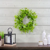 18" Green Jujube Floral & Foliage Springtime Wreath