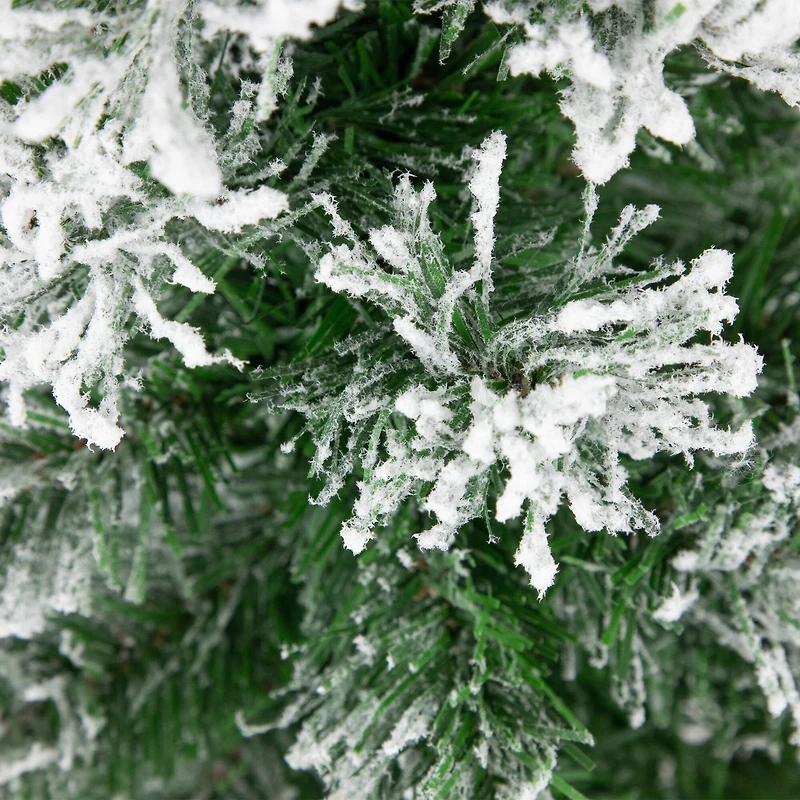 22" Unlit Flocked Pine Artificial Christmas Tree in Burlap Base