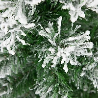 22" Unlit Flocked Pine Artificial Christmas Tree in Burlap Base