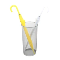 Mind Reader Silver Metal Mesh Umbrella Holder Basket