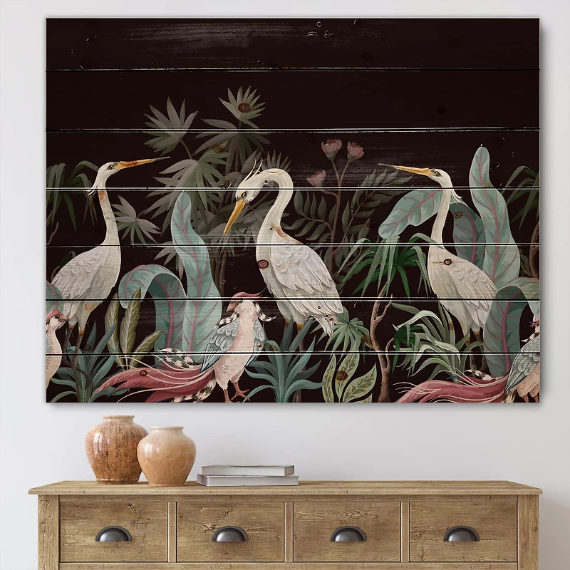 Designart - Chinoiserie With Birds and Peonies III