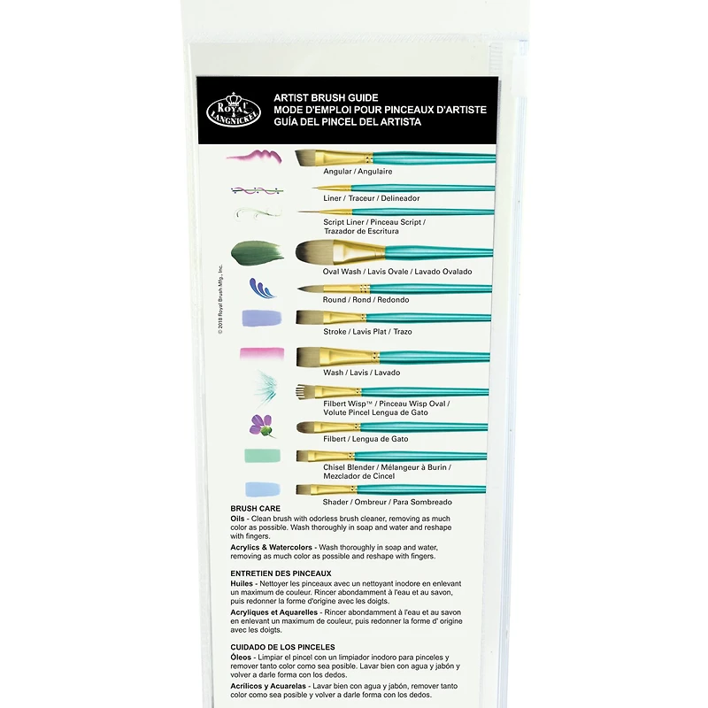 Royal & Langnickel® Menta™ Synthetic Blend Acrylic 5 Piece Brush Set