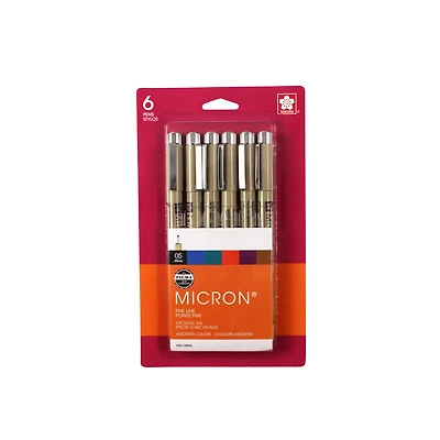 Pigma® Micron™ 05 Fine Line Pen 6 Color Set