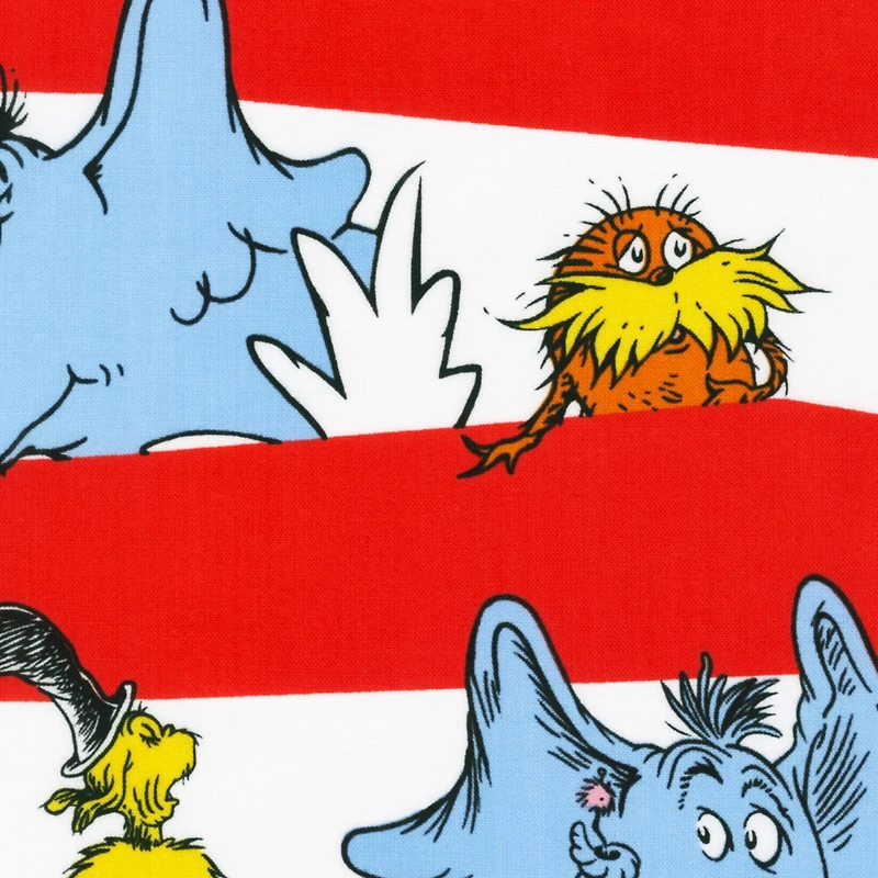 Dr. Seuss™ Celebrate Seuss Stripes Cotton Fabric
