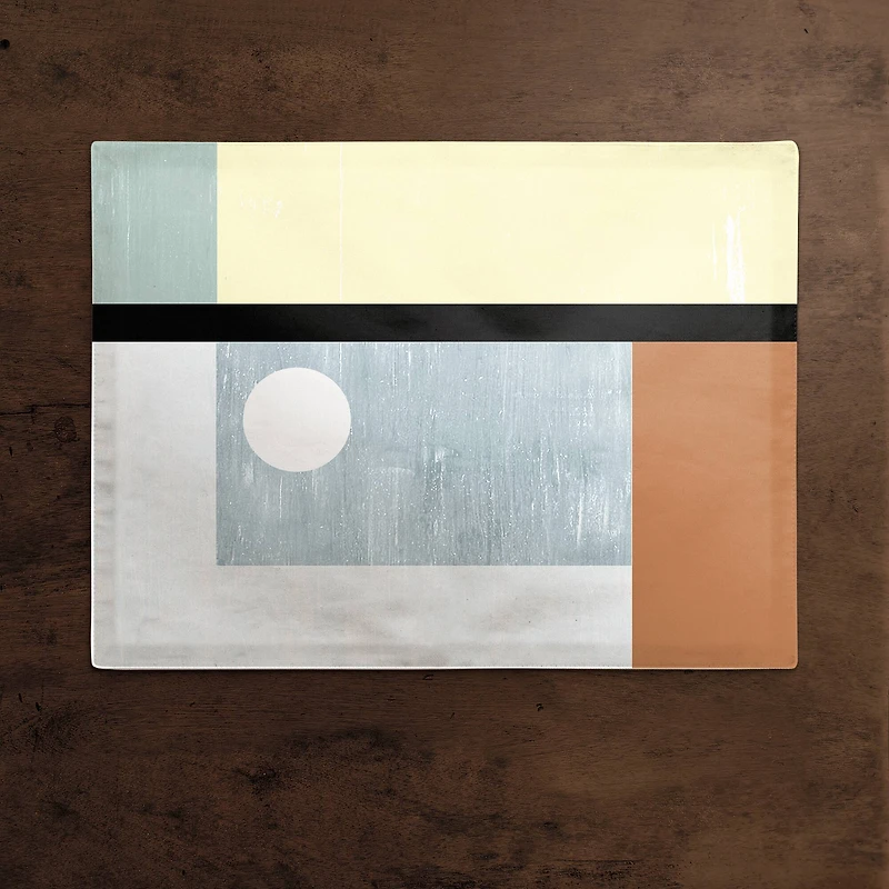 Mid Mod Shapes 18" x 14" Cotton Twill Placemat