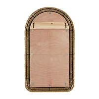 Brown Iron Bohemian Wall Mirror, 48" x 27" x 3"