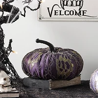 Assorted 7" Lace Net Tabletop Fabric Pumpkin, 1pc. by Ashland®