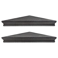 Beveled Floating Corner Shelves Set