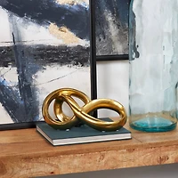 11" Ceramic Infinity Loop Abstract Sculpture