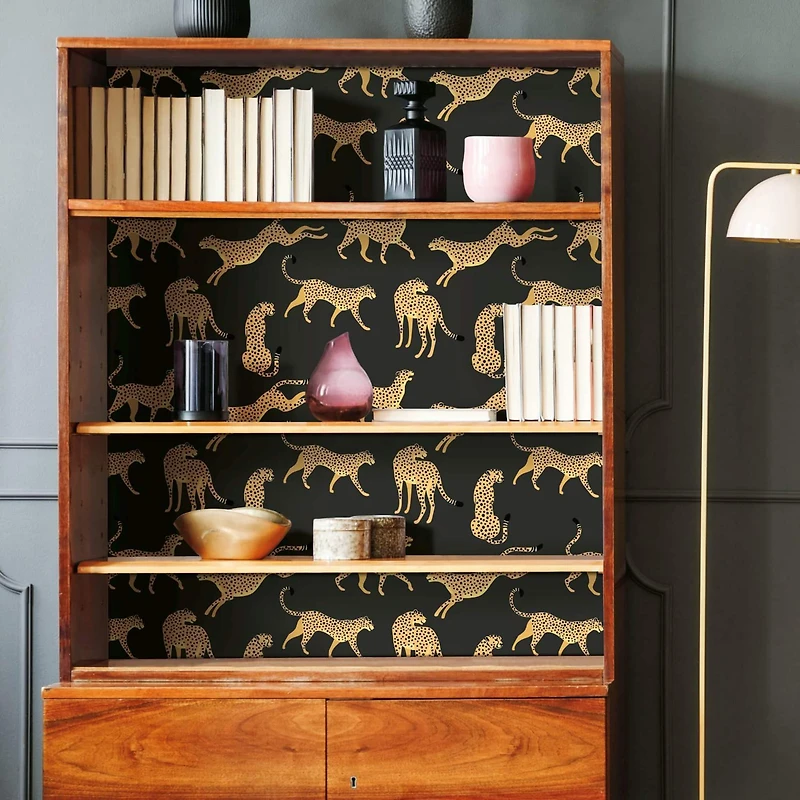 RoomMates Cheetah Cheetah Peel & Stick Wallpaper