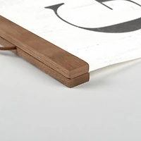 Gather Teak Hanging Canvas