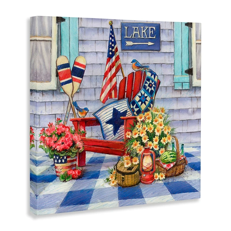 Stupell Industries Americana Porch View Canvas Wall Art