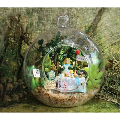 Wizardi Miniature Roombox Alice Forest Afternoon Tea Dollhouse Kit