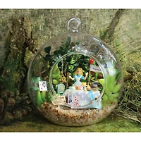 Wizardi Miniature Roombox Alice Forest Afternoon Tea Dollhouse Kit
