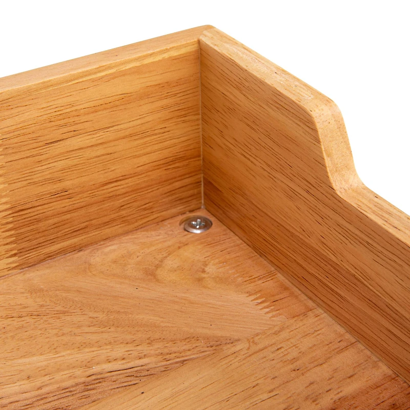 Household Essentials Glidez Wood 2-Tier Cabinet Organizer