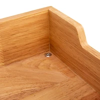 Household Essentials Glidez Wood 2-Tier Cabinet Organizer