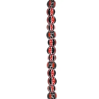 Red, White & Black Lamp Work Glass Beads by Bead Landing®