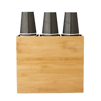 Mind Reader Brown 6-Compartment Coffee Condiment Organizer